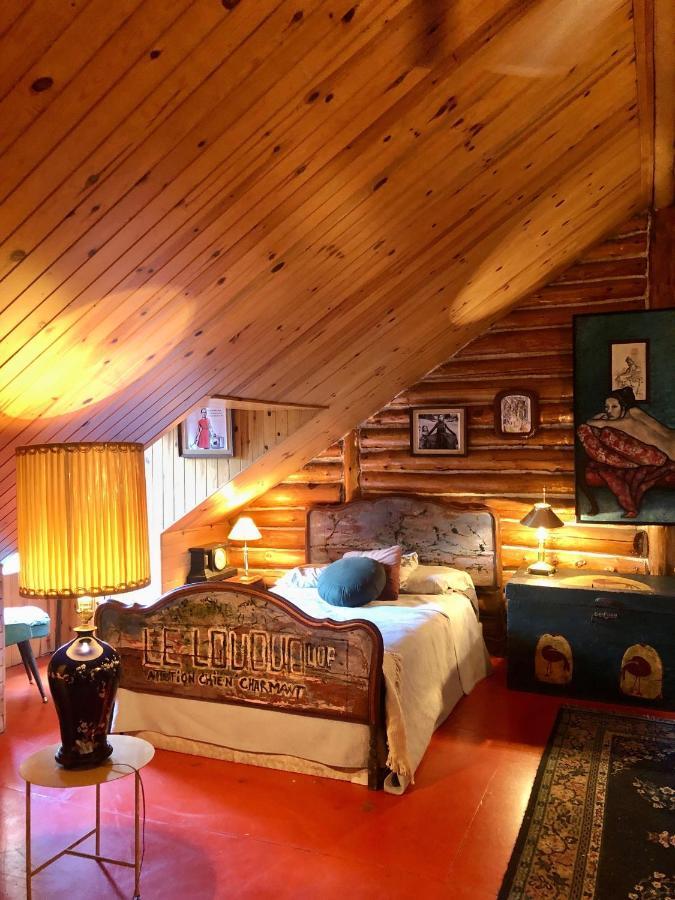 Chalet En Bois Rond Mauricie Сент-Алексі-де-Мон Екстер'єр фото
