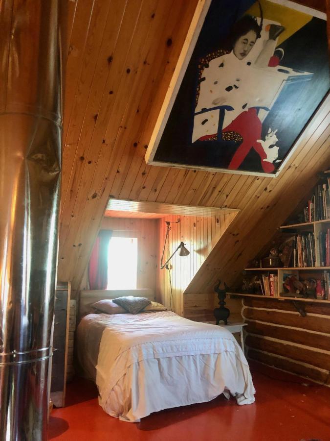 Chalet En Bois Rond Mauricie Сент-Алексі-де-Мон Екстер'єр фото